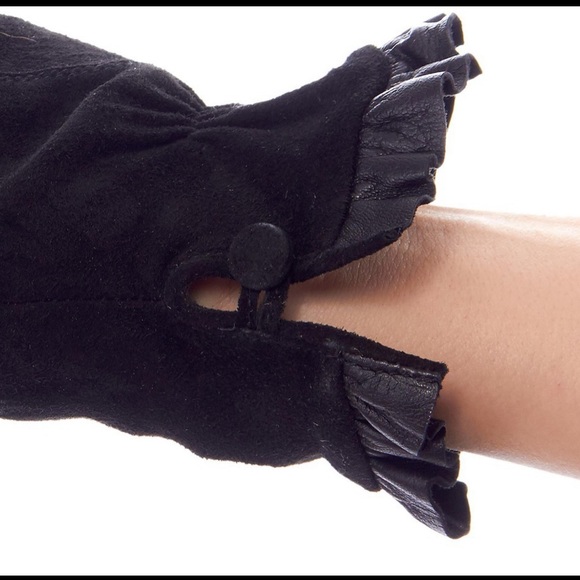 NWT Sensational Suede Fleece Lined leather Gloves - Picture 5 of 6
